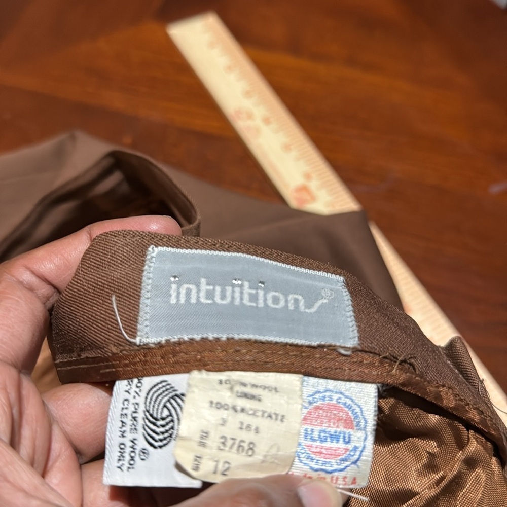 Vintage intuitions 💯 wool office skirt - Picture 10 of 10